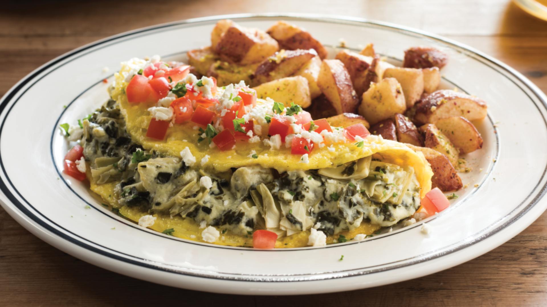 Spinach Artichoke Omelet